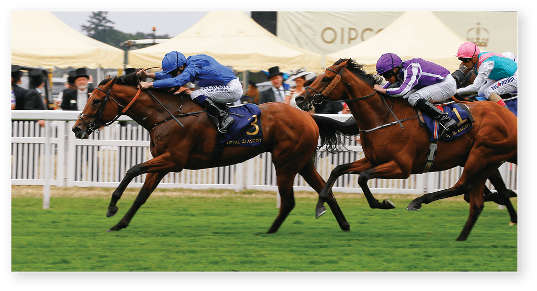 Benbatl - Oisin Murphy wins from Orderofthegarter - Ryan Moore The Hampton Court Stakes (Group 3) Royal Ascot 22/6/2017 ©cranhamphoto.com